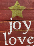 Wood Paneled Holiday Wall Decor