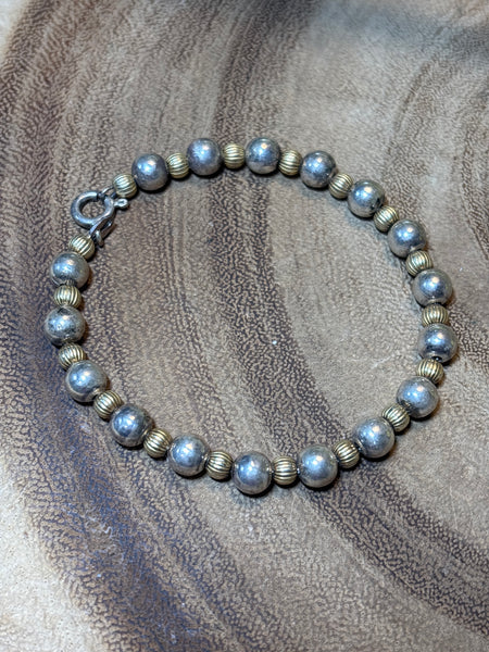 Two Tone Sterling Bracelet
