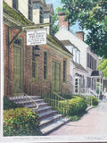 Brick House Tavern Print by DePaul; Signed