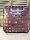 Burgundy Tobacco Basket