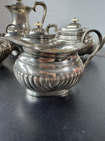 5-Piece Michael C. Fina Co. England Sterling Silver Tea Service Set