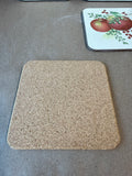 Lenox Williamsburg Apples Corkback Coasters - Set Of 4 - (B)