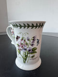 Pair of Portmeirion Garden Botanic Sweet Pea Flared Coffee Mugs