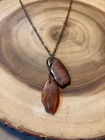 Necklace with Agate Pendants