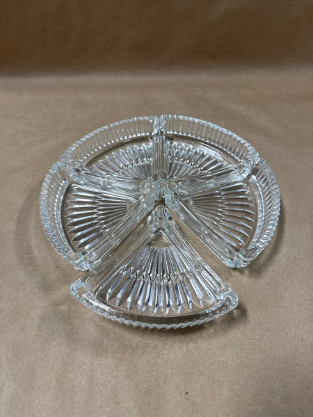 Clear Glass 5 Piece Dish