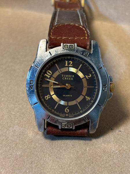 Timber Creek Watch with Leather Band