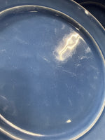 Set Of 7 Pottery Barn Cambria Ocean Blue Dinner Plates