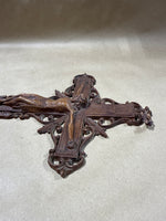 Art Deco Wooden Crucifix Wall Hanging