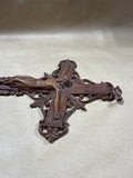 Art Deco Wooden Crucifix Wall Hanging