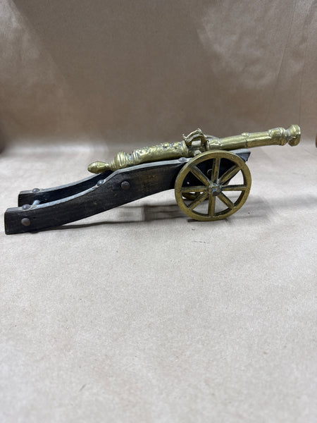 Brass And Wood Cannon