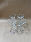 Williamsburg Crystal Wine Glasses With Box - Set Of 4 // 3 Sets Available // PRICED INDIVIDUALLY