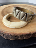 Pair of Bohemian Style Bangle Bracelets