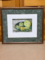 “Lemons on Pewter” by Constance Forehand; Signed