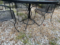 Metal Patio Table with (3) Chairs
