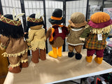 Indian/Turkey/Fall Decor Lot B, Set of 5 Porch Greeters, 26"H.