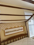 Ethan Allen Full Size Canopy Bed; Comes with rails, slats, canopy frame and canopy