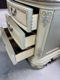 Thomasville French Provincial Marble Top Three Drawer end Table/Night Stand***HEAVY ITEM***