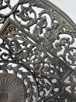 Coalbrookdale Antique Pierced Cast Iron Decorative Plate