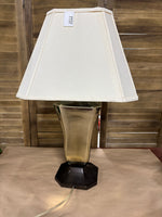 Bronze Tone and Shiny Silver Tone Lamp