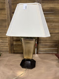 Bronze Tone and Shiny Silver Tone Lamp