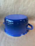 Blue Enamel Cooking Pot / No Lid