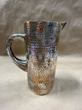 Heavy Hammered Silverplate Water Pitcher