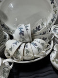70-Piece Royal Doulton England Burgundy China Set