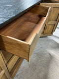 Henredon Credenza / Buffet with Stone Top, on Casters ***HEAVY ITEM*** Read Details on Pickup Policy