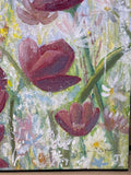 Mystical Flowers Painting by Local Artist, Ginger Olansen; Signed