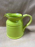 (D) Large Ceramic Green Turino Pitcher