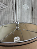 Pair of Silver Resin Clam Shell Table Lamps (WORKS)