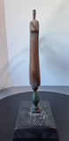 Signed Folk Style Rustic Wooden Bird Sculpture AS IS (READ DESCRIPTION CAREFULLY)