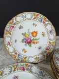 6-Piece Schumann Germany Empress Dresden Flowers Salad Plate Set