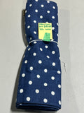 Pottery Barn Blue/White Polka Dot Table Runner, 90"x18"