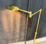 Brass Vintage Swing Arm Floor with Dimmer Switch (WORKS)