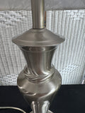 Pair of Stiffel Brushed Nickel Table Lamps (WORKS)