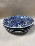 Bennington Pottery Blue Agate Plates #1629 (H) - Set Of 4