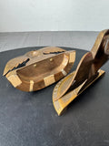 Pair of Antique James Graham 13 Star Solid Bronze Eagle Bookends