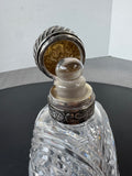 (A) Tiffany & Co Crystal Decanter with Sterling Silver Lid & Glass Stopper