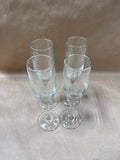 Set Of 4 Clear Glass Libbey Champagne Flutes In Box // 3 Sets Available // PRICED INDIVIDUALLY