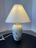 Crackled Emerson Creek Lavender Pottery Lamp (WORKS)