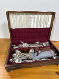 Assorted Roger’s And Son & Others Flatware With Case - 80 Pieces