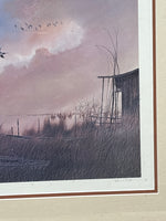 (B) Geese Flying Over Wetlands by Herb Jones; Signed