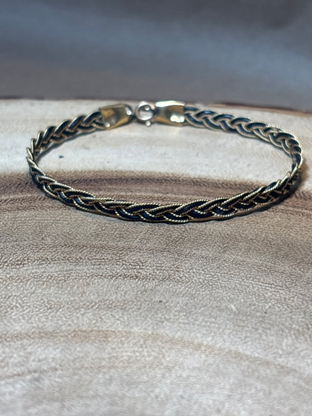 Gold/Black Braided Bracelet