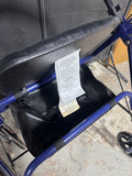 Blue Drive Medical Rollator Walker with Seat Storage