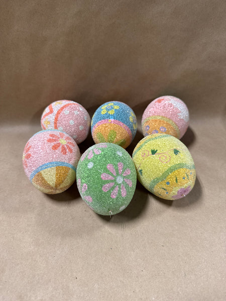 Decorative Sugared Easter Egg — 6 Eggs