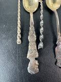6-Piece Sterling Silver Vintage Souvenir Spoons