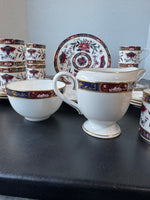 28-Piece Royal Worcester England Prince Regent Fine Bone China Tea Set
