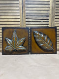 Rustic Metal Leaf Wall Art (2)