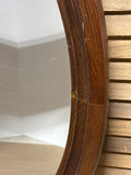 Oval Wood Framed Mirror